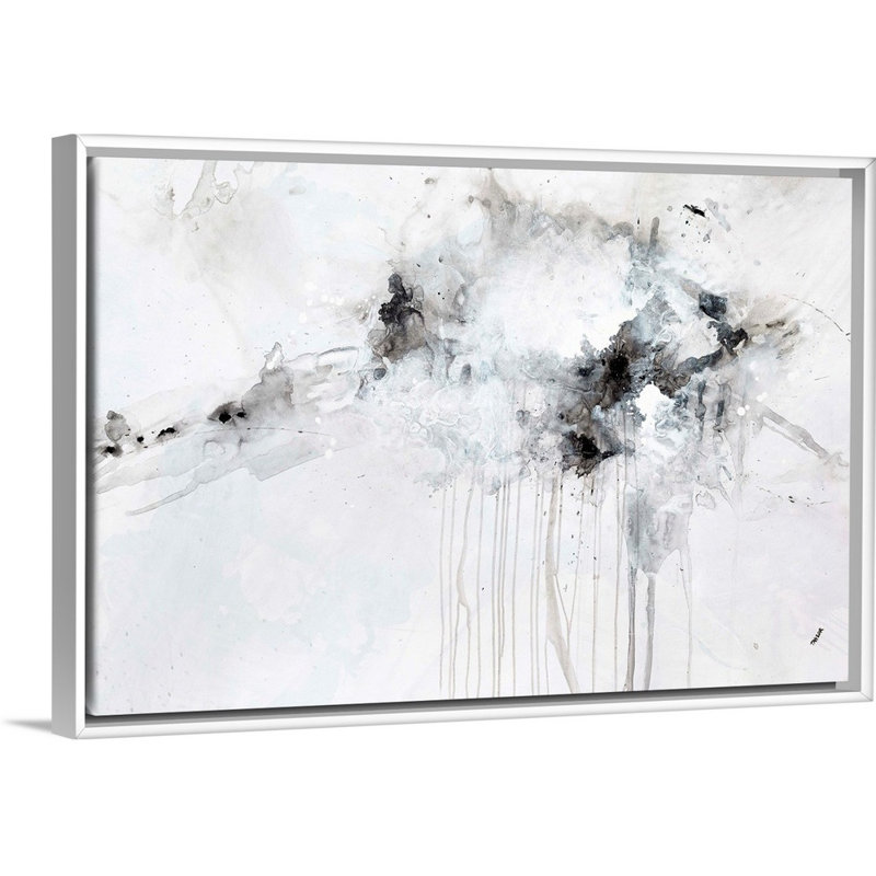 Reproduction d’art sur toile presque silencieuse par Kari Taylor, Cadre flottant blanc, H 14 po x l 20 po x P 1,75 po