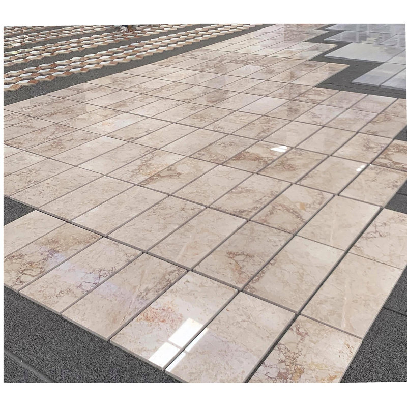 Carrelage poli en marbre naturel 12x24, pierre naturelle, marbre véritable, marbre véritable, pour mur et plancher, 1 boîte de 4 pièces