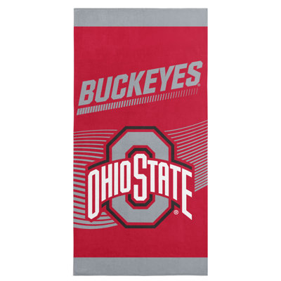 Serviette de plage 30 po x 60 po NCAA Ohio State Buckeyes