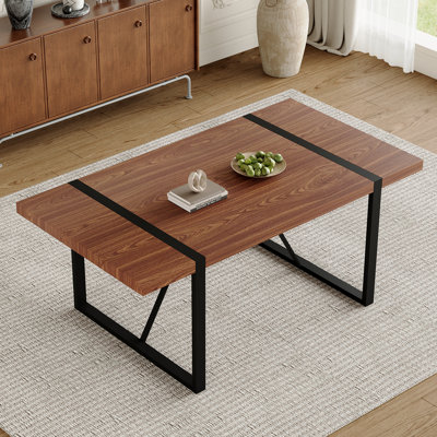 Dining Table Rectangular Table With Frame & by Wrought Studio