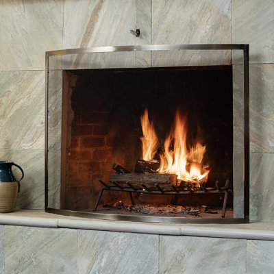 Acacius Steel Fireplace Screen