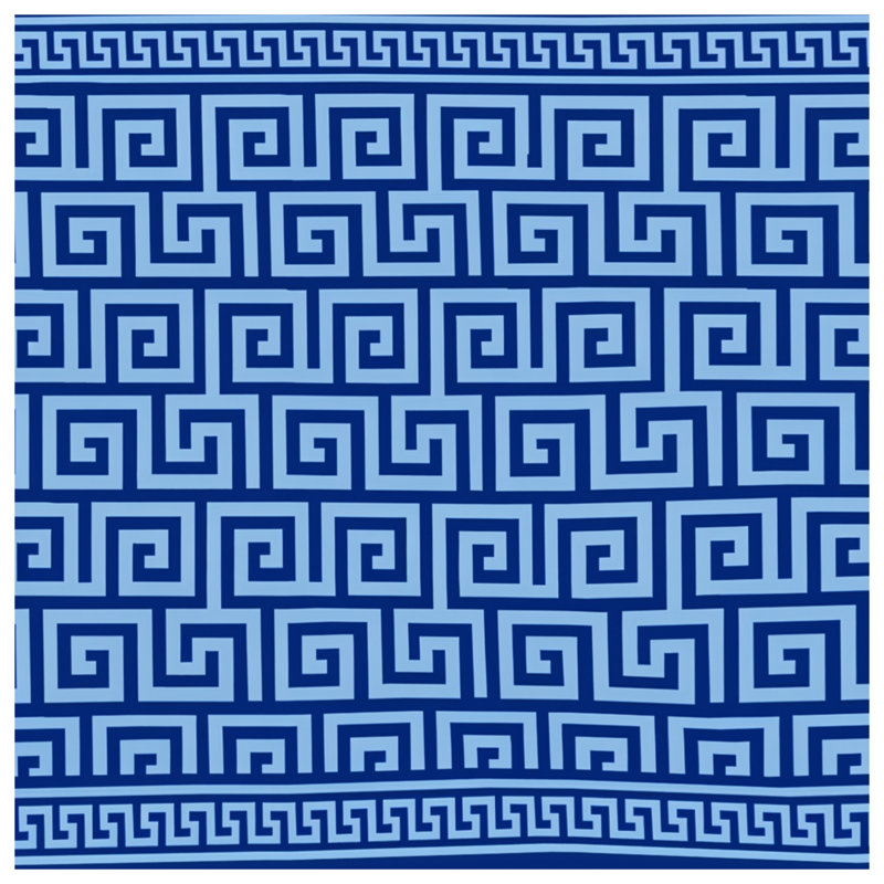 Greek Key Pattern Comforter, Twin