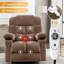 Fauteuil inclinable pivotant surdimensionné et massant avec chauffage lombaire et multiples fonctions pour un confort et une détente ultimes-377872221