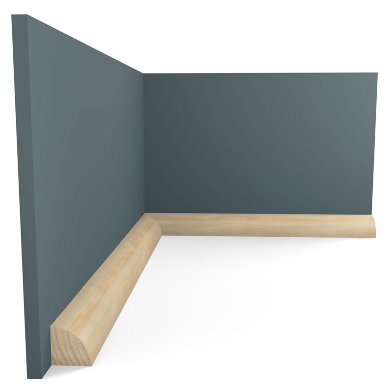 96" Unfinished Pine Quarter Round Moulding