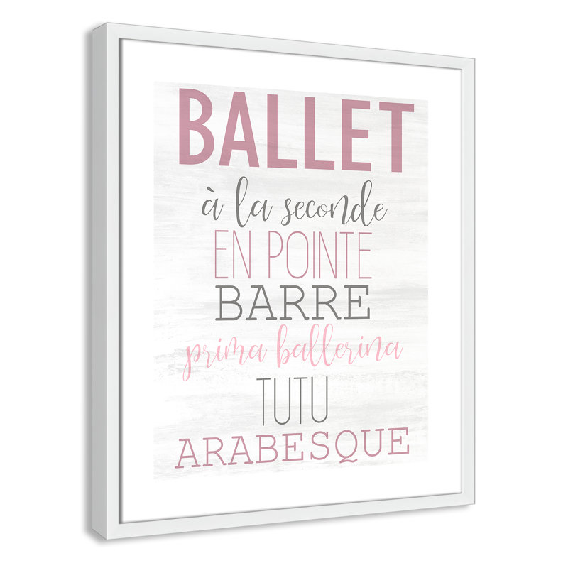 Ballet toute la journée 2, H 14 po x l 11 po x P 1,19 po, Encadré de boîte blanc