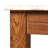Elliot Teak Wood Dining Table with Marble Top, Black-399685834
