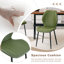 Comfortable Pu Dining Chairs Set Of 4, Modern Metal Retro Chairs For Home