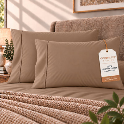 Ensemble de taie d'oreiller 100% coton à densité de tissage 1000 fils