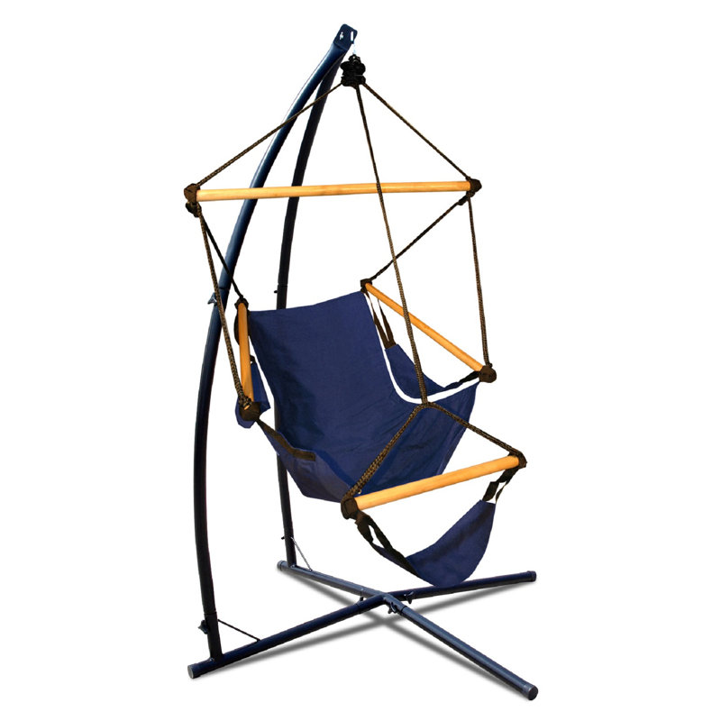Chaise hamac avec support BELLAVIA Summit, Bleu minuit