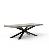 Metal Base Dining Table