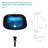 Bathroom Artistic Tempered Glass Vessel Bathroom Sink With Faucet And Pop-Up Drain, Blue