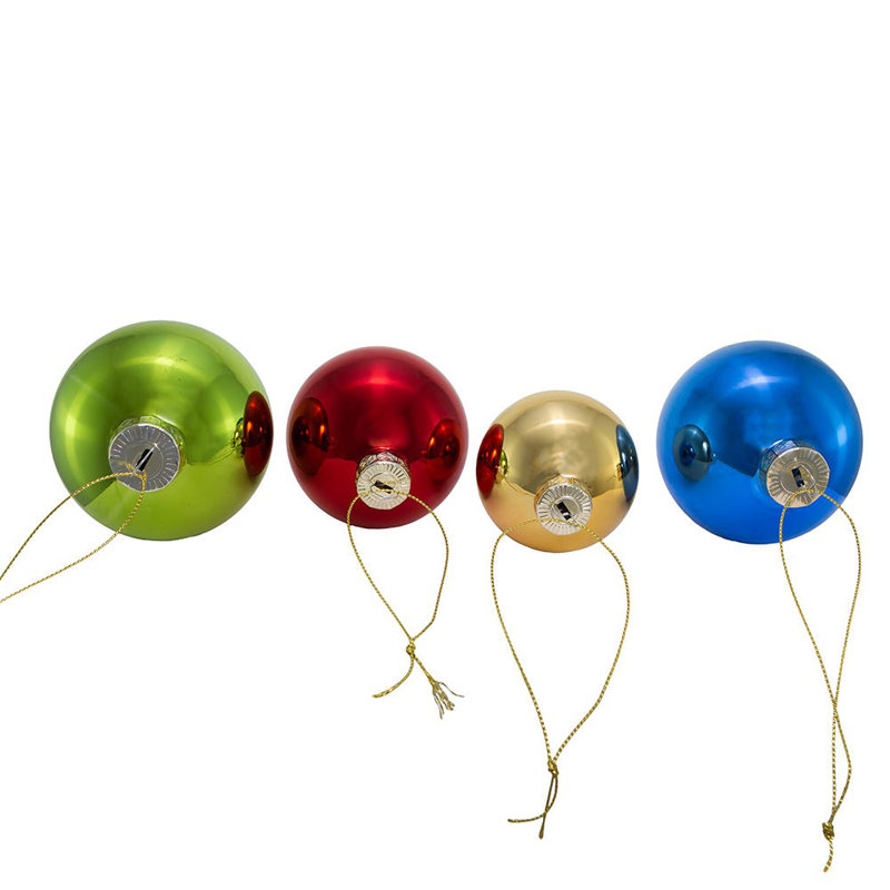 Ensemble d'ornement boule en verre massif 20 pièces, Rouge mat