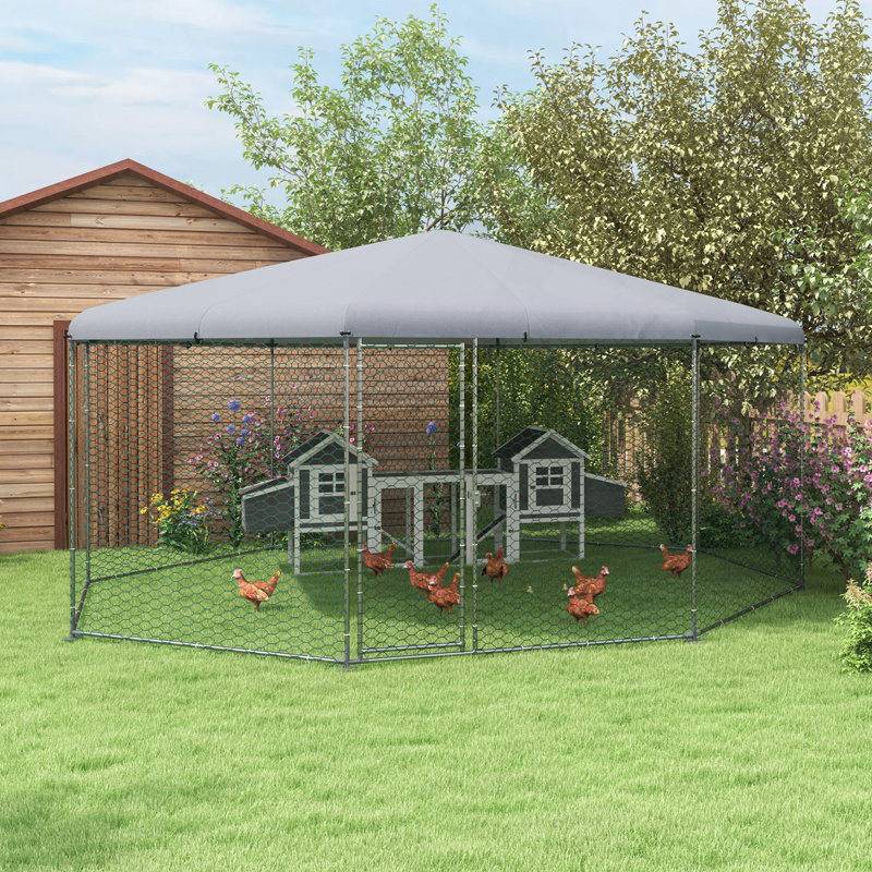 Versatile Metal Chicken Coop for Various Pets with Advanced Features