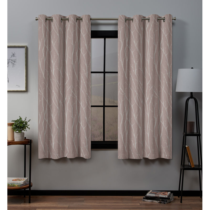 Bettine Room Darkening Curtain Panel Pair, 52" W x 84" L, Natural