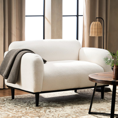 Modern 2, revêtu de pieds en bois de bouleau, blanc, l 49,84 po x P 29,66 po, H 30,82 po