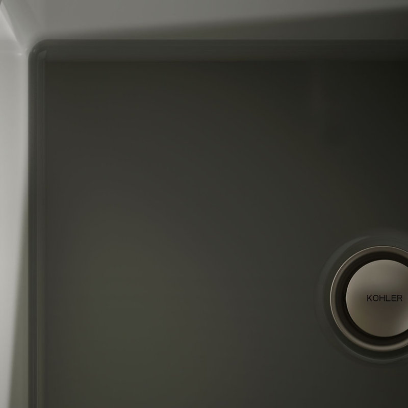 Under-Mount Bathroom Sink, Thunder Gray