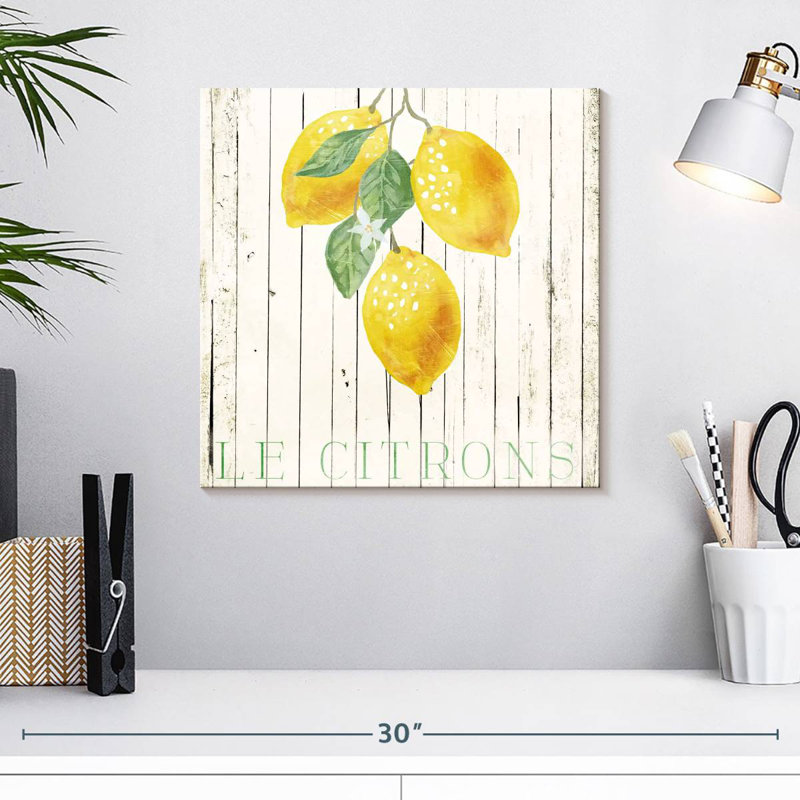 Yarlin Wood Le Citrons, 16" H x 16" W