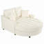 Upholstered Chaise Lounge with Tufted Seat and Detachable Pillows for Living Room