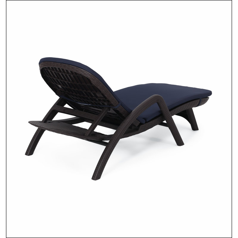FAUTEUIL DE CHAISE MIKAEL AVEC COUSSIN, Marine