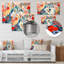 Impressionniste impressionnant loup coloré II - loup, art mural en métal-1193499386