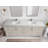 Aberdeen 84'' Double Bathroom Vanity with Quartz Top-94240505-74716247
