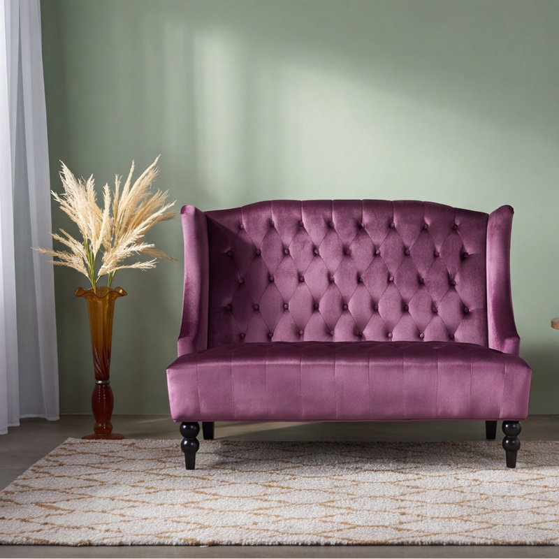 50.25'' Velvet Loveseat
