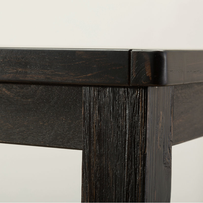 Ensemble de salle à manger à hauteur de comptoir au fini bois antique Bronco: table et quatre chaises, Blanc