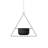 Becontree Stylish Black Metal Decorative Pot, 13.8 x 15.7 x 6.7 inches | 100% Durable Metal Construction | Includes Hanging Apparatus, Max 11.0 lbs Capacity | Perfect for Indoor & Outdoor Decor, Elegant Design-114228061
