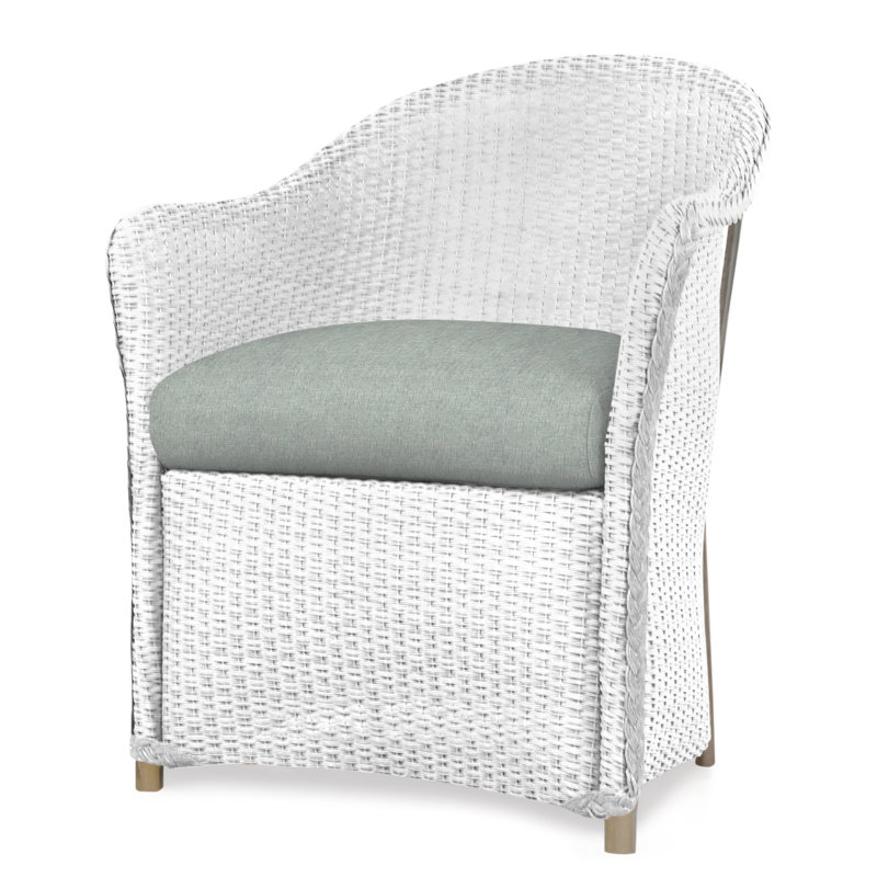 Weekend Retreat Outdoor Dining Armchair, White, Serene Spa