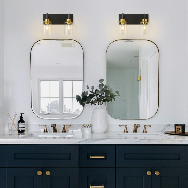 Addam 2 - Light Dimmable Bathroom Vanity Light, Black/Gold