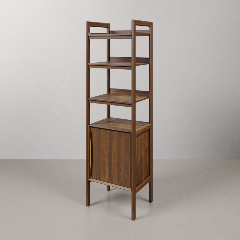 Ferrero 21 in. W x 17 in. D x 72 in. H Free Standing Linear Cabinet In Noir Juglans Finish