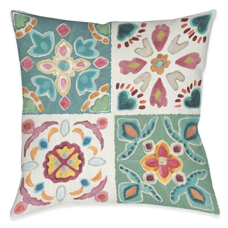 Coussin Bohemian Blue Tiles BOTLB, Non