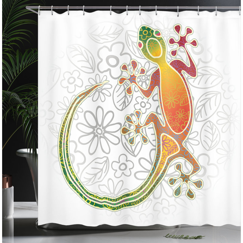 Christa Shower Curtain with Hooks Included, 84" H x 69" W