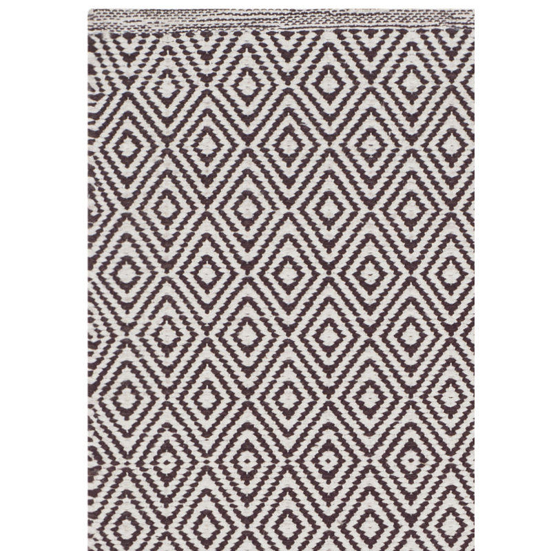 Dryden Hand Woven Cotton Geometric Rug, Rectangle 5' x 8'