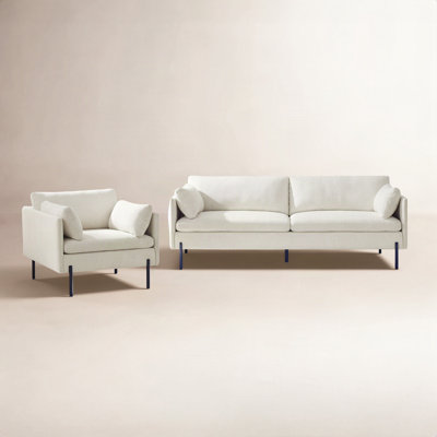 Moab 2-Piece Linen Living Room Set