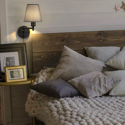 Ilka Steel Plug-in Swing Arm Sconce