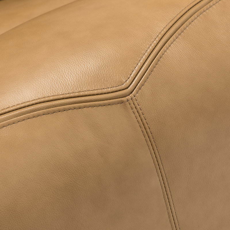 Ravello Genuine Leather Power Recliner, Taupe Leather Match