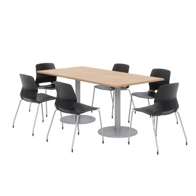 72" L Rectangular Breakroom Table and Chair Set