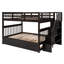 de lit superposé à deux couleurs avec lit gigogne simple, rangement et structure robuste-2051905207