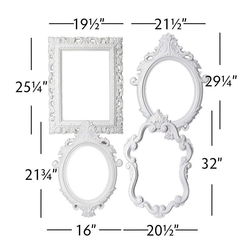Maura Picture Frame - Set of 4, White