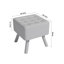 Germain Square Solid Colour Footstool Ottoman-40240738