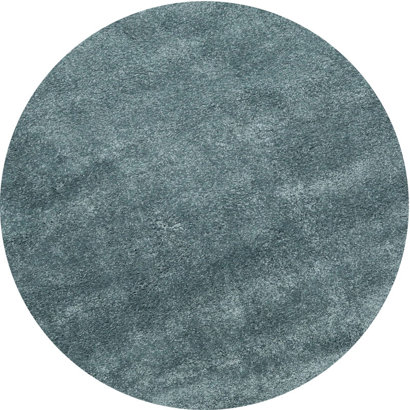 Tapis bleu en acier Jamaika, Rond 4 pi