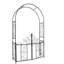 Arche de jardin en acier de 4 pi 2 po de large avec barrière