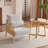 Masson Chenille Accent Chair Armchair With Pillow-1345830615