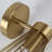 Single Gold Metal Wall Sconce, Wireframe Shade, Versatile Modern-luxe Lighting