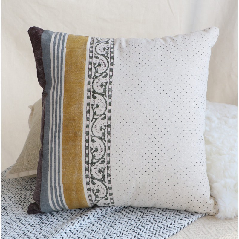 Housse de coussin en coton Designer
