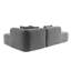 Canapé modulaire de style contemporain Boneless-1540662555