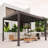 10‘ X 12' Louvered Pergola With Adjustable Louvers, Built-In Gutter System-84609041