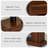 Brown Solid + Manufactured Wood Heating Freestanding Fireplace