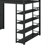 Full Size Metal Loft Bed With Shelves And Wardrobe